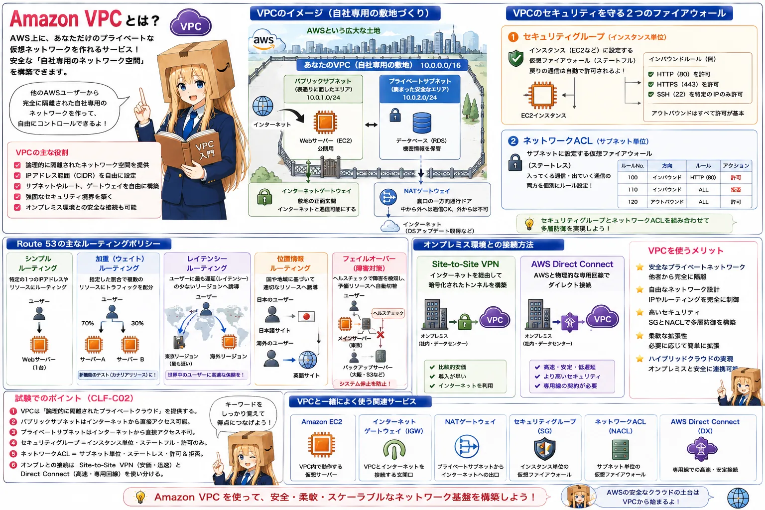 Amazon VPCの解説（AWS認定クラウドプラクティショナーシラバス用語）