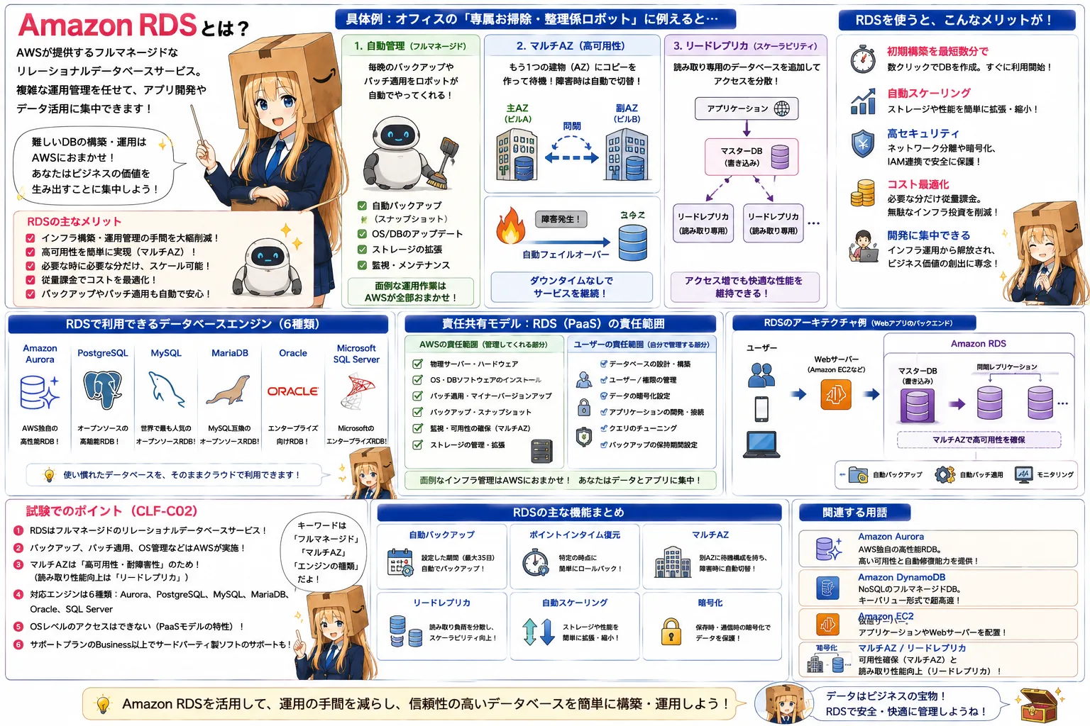 Amazon RDSの解説（AWS認定クラウドプラクティショナーシラバス用語）