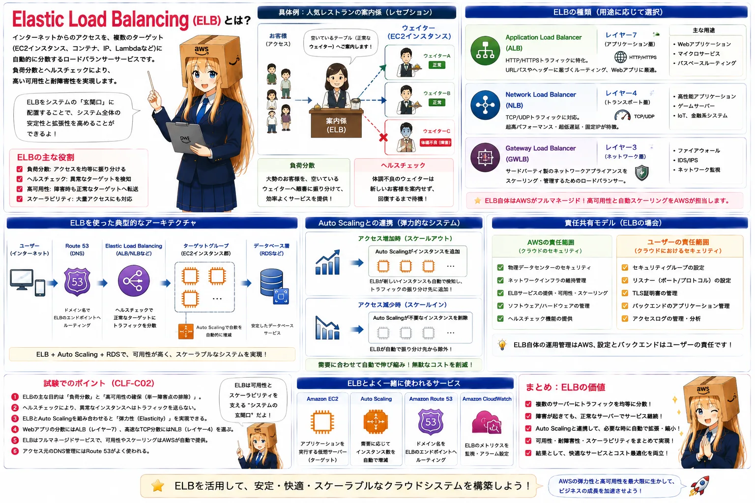 Elastic Load Balancingの解説（AWS認定クラウドプラクティショナーシラバス用語）