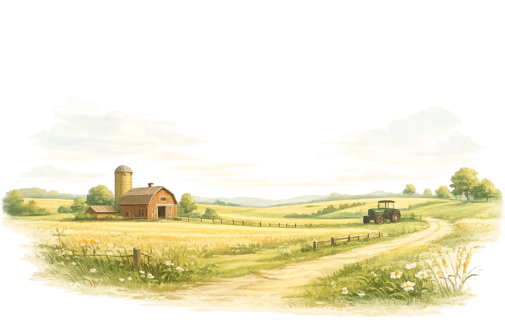 Farm Landscape Background