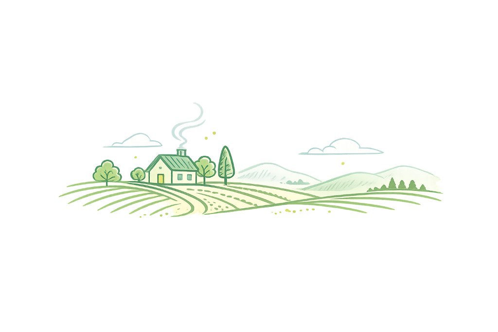 Farm House Illustration